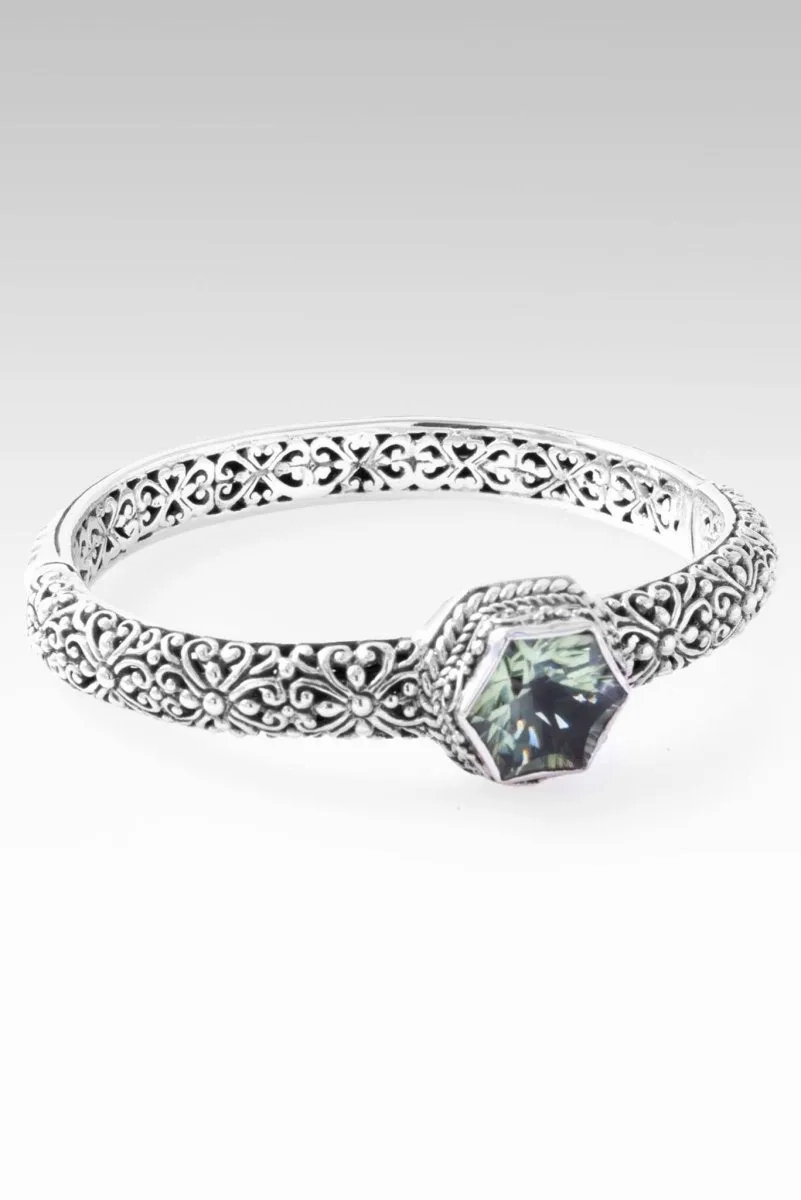 Imperfectly Perfect Bangle? in Prasiolite