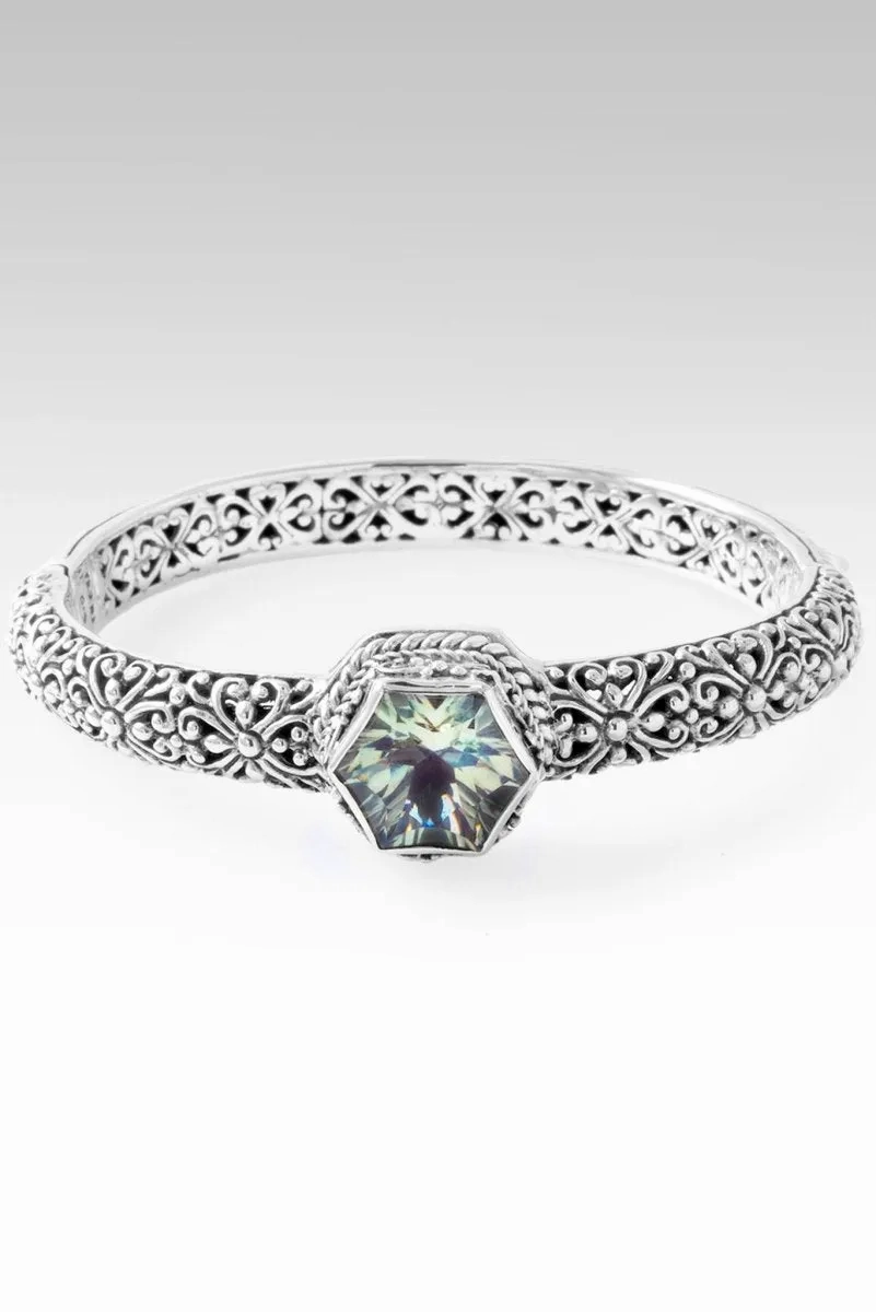 Imperfectly Perfect Bangle? in Prasiolite