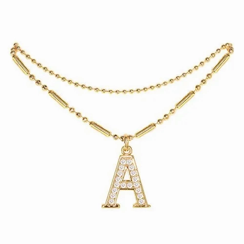 Initial Anklet Gold