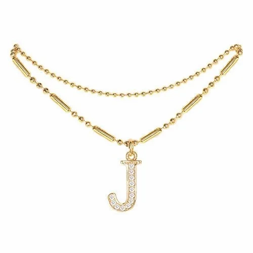 Initial Anklet Gold