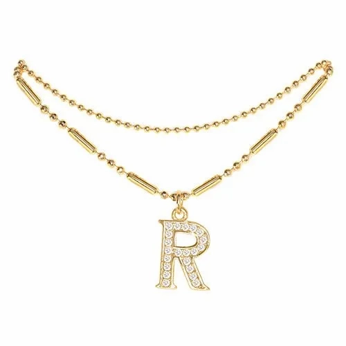 Initial Anklet Gold