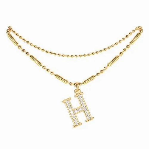 Initial Anklet Gold