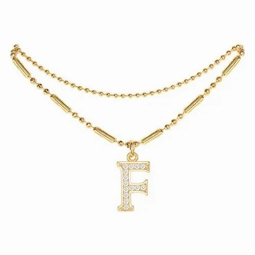 Initial Anklet Gold