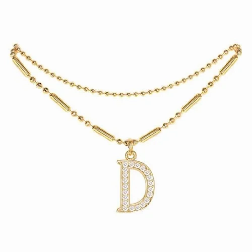 Initial Anklet Gold