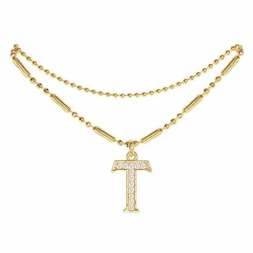 Initial Anklet Gold