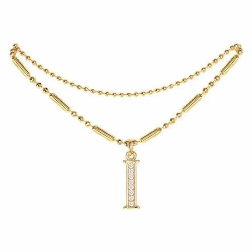 Initial Anklet Gold