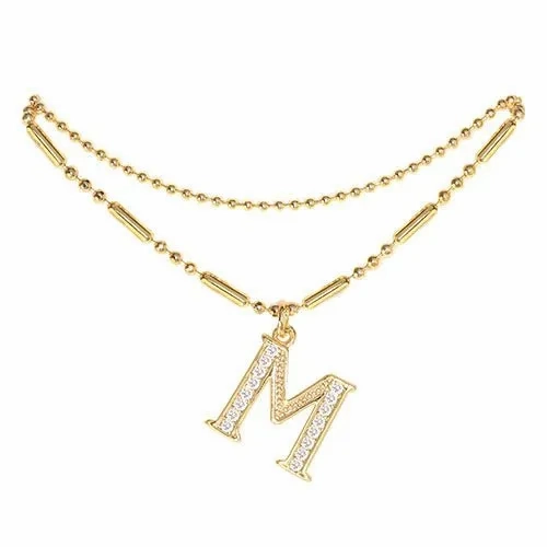 Initial Anklet Gold