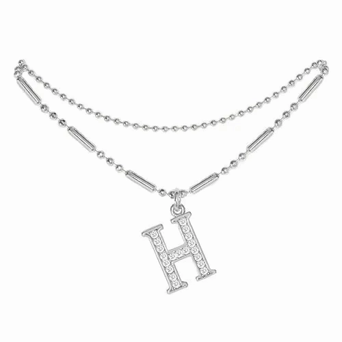 Initial Anklet Silver