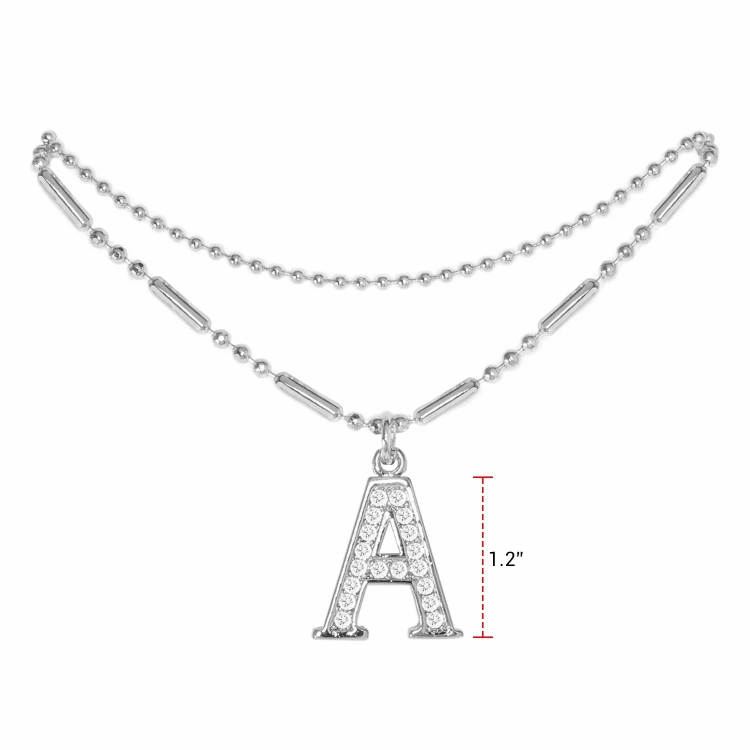 Initial Anklet Silver
