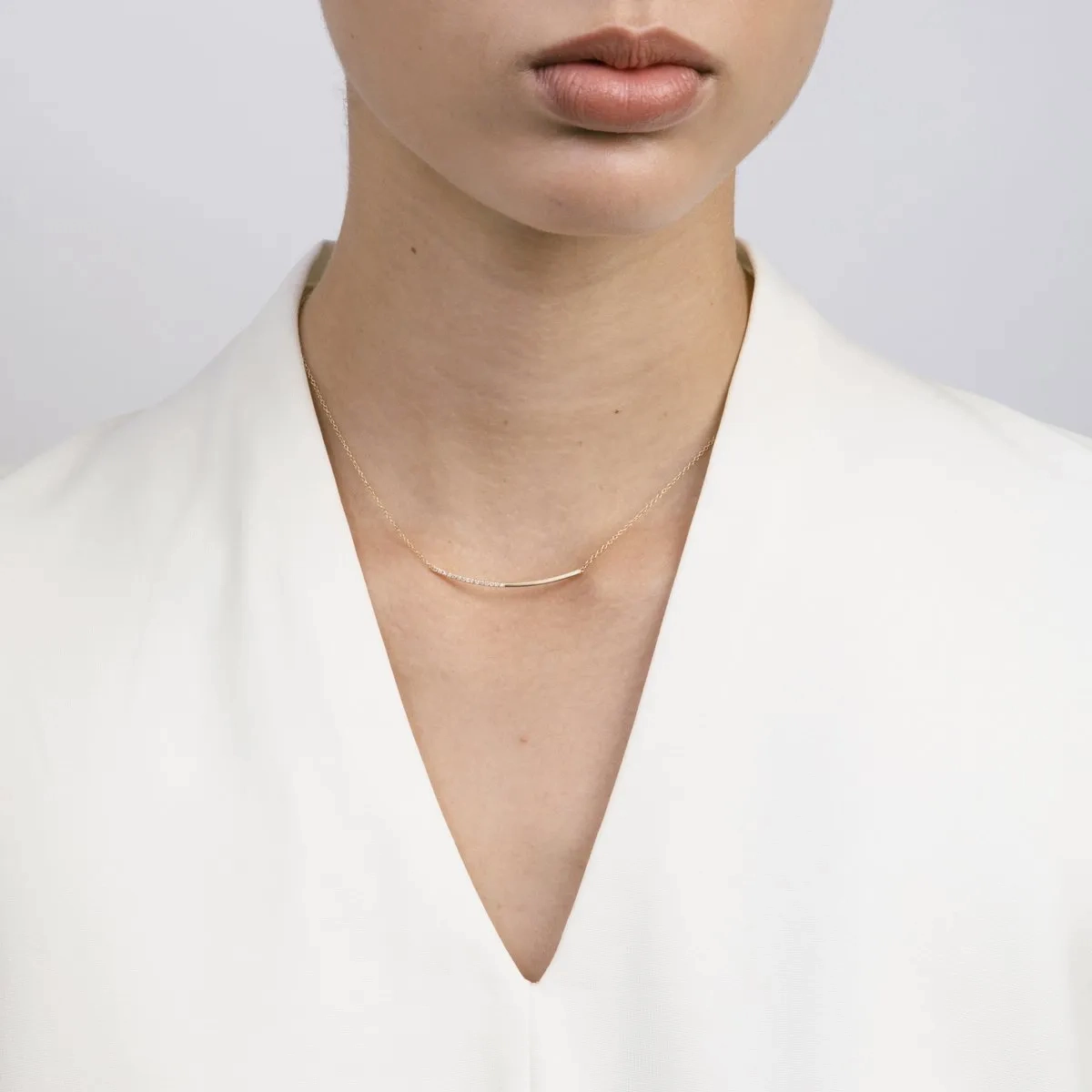 Iva Choker in Rose Gold with Diamonds