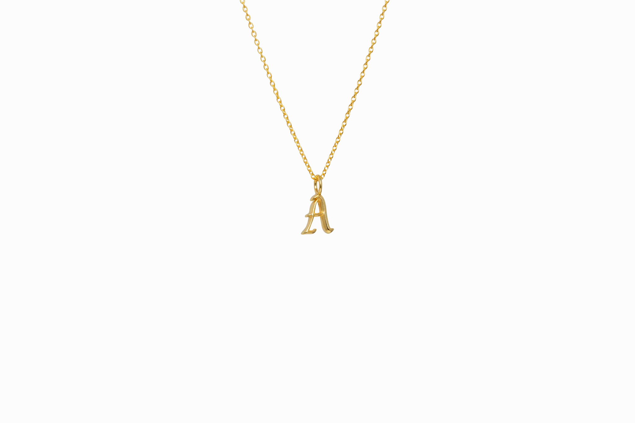 IX A Letter 22K Gold Plated Pendant