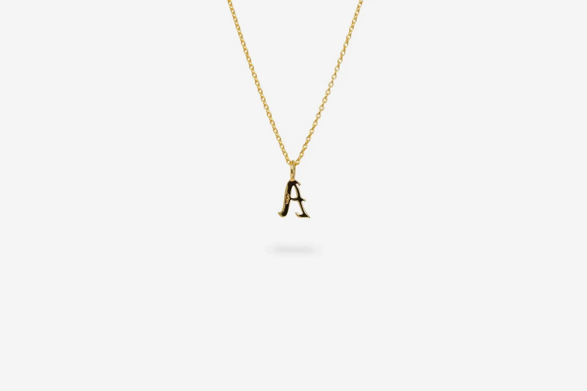 IX A Letter 22K Gold Plated Pendant