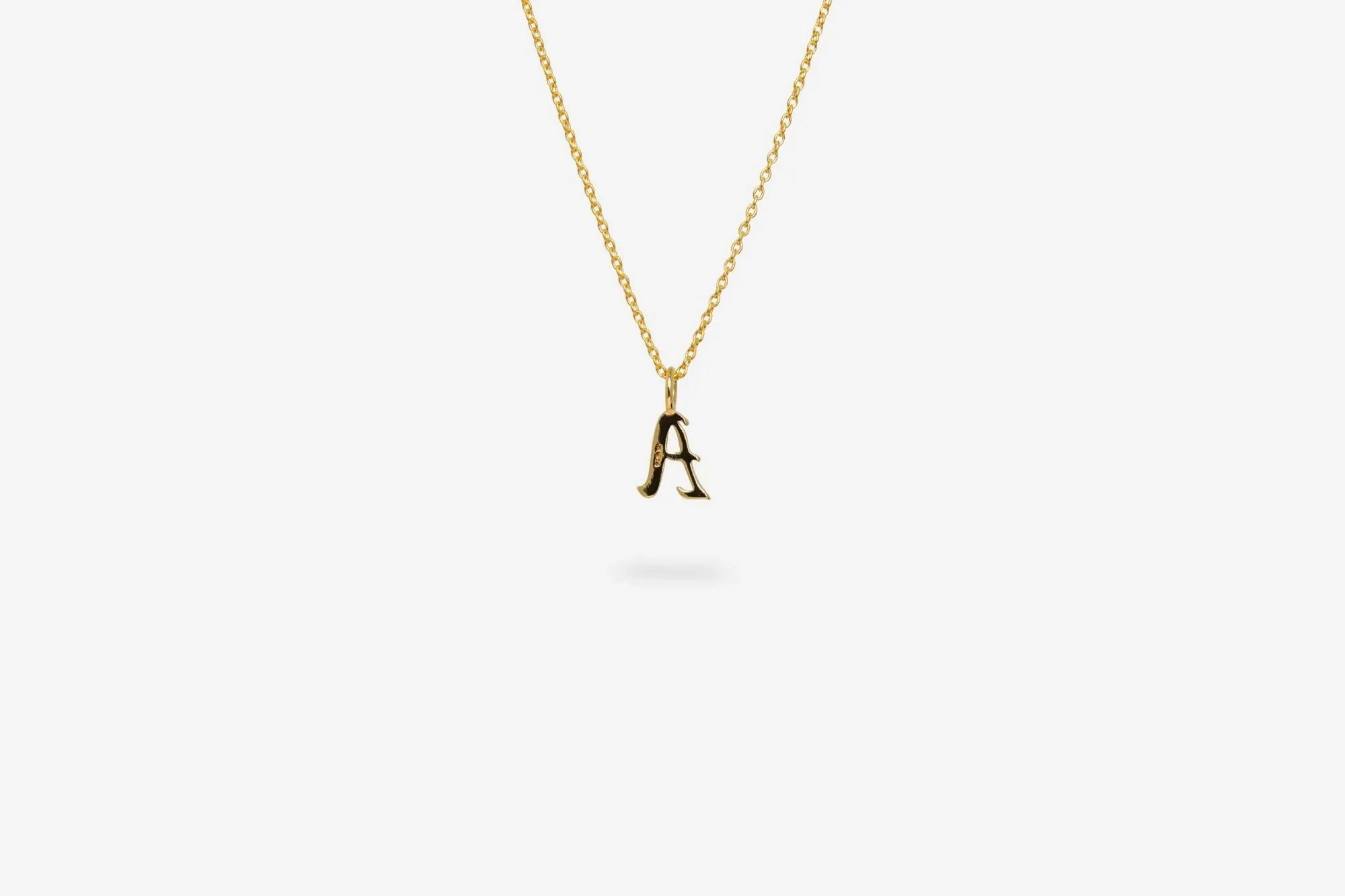 IX A Letter 22K Gold Plated Pendant