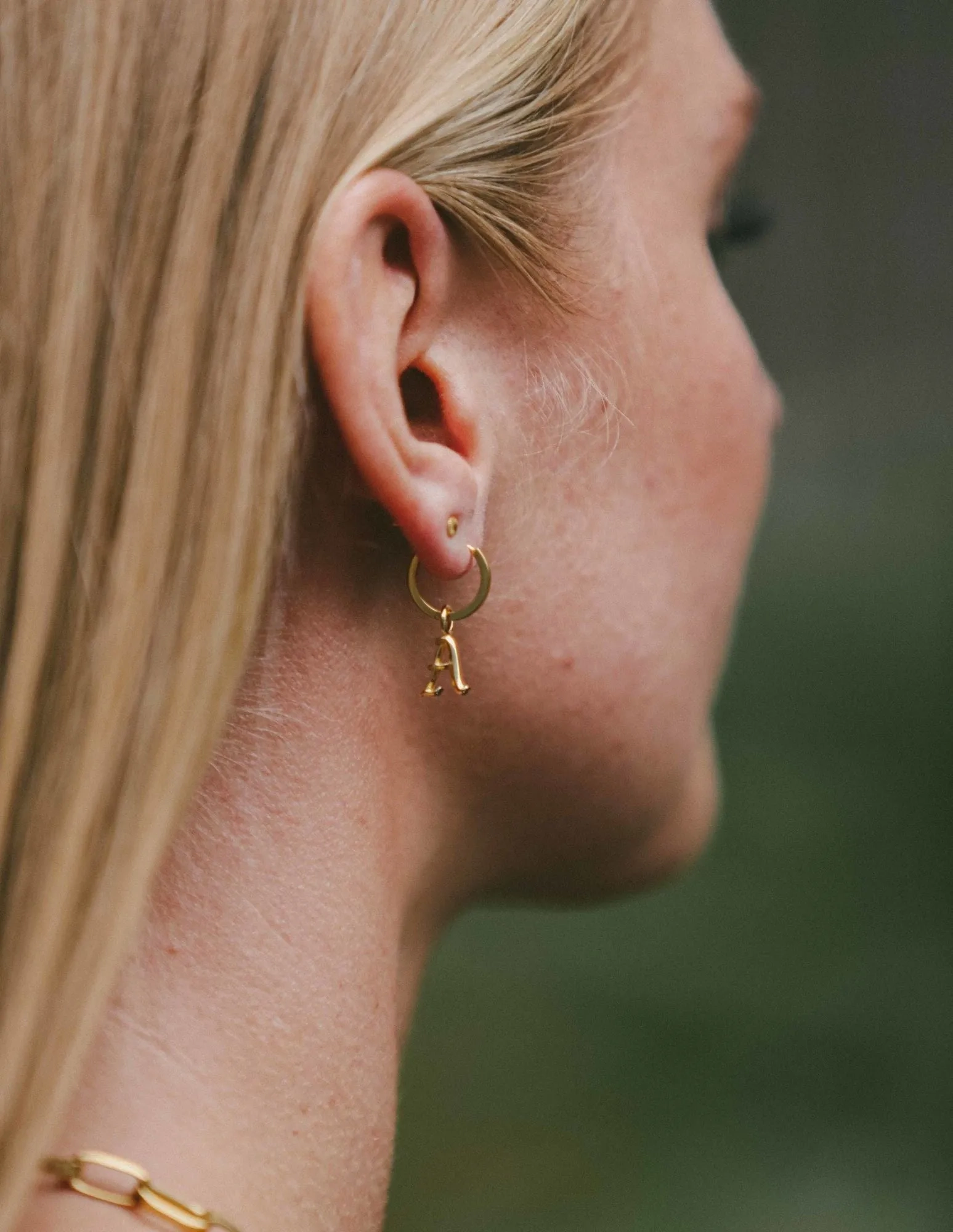 IX A Letter 22K Gold Plated Pendant