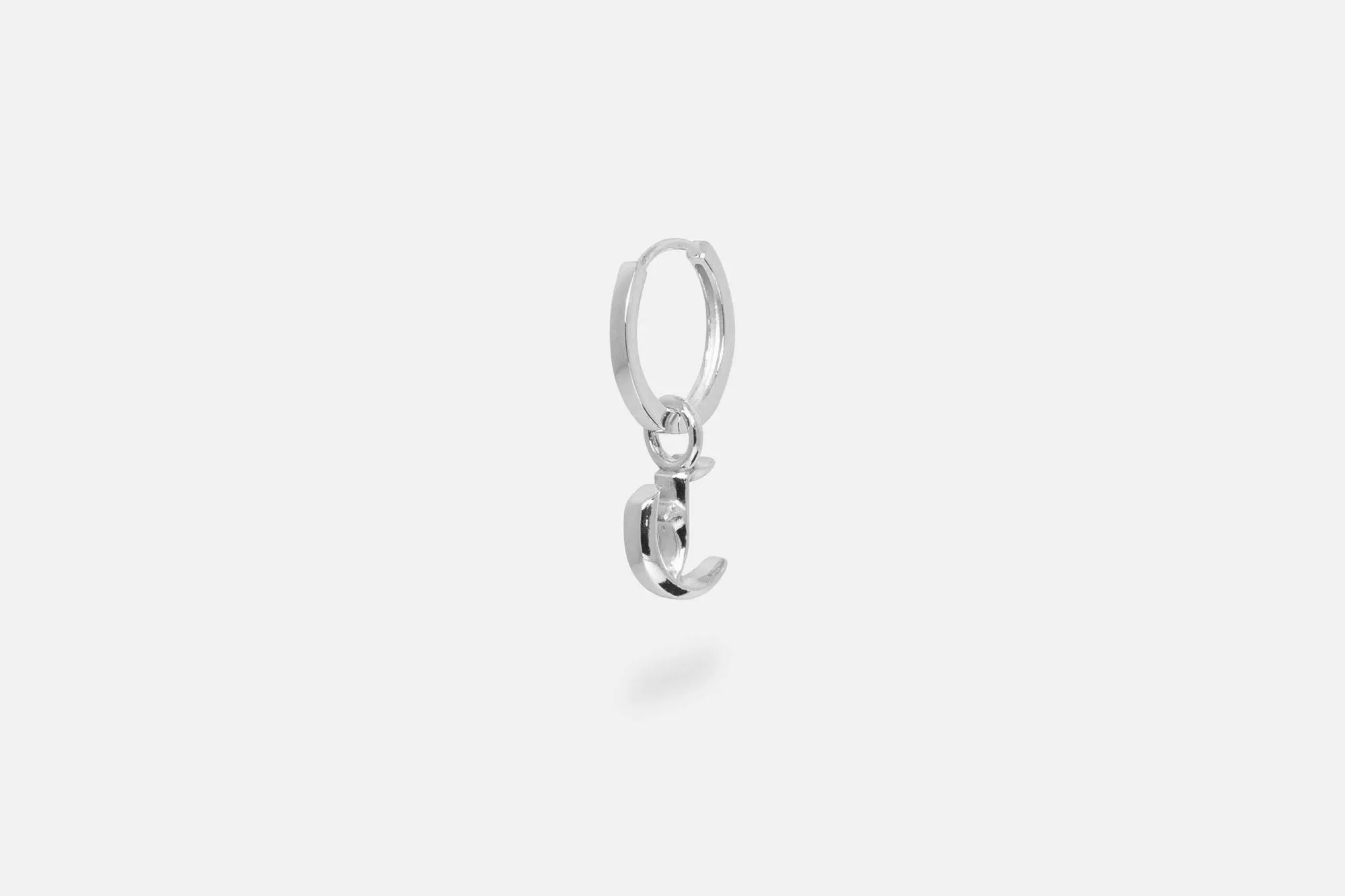 IX C Letter Silver Pendant