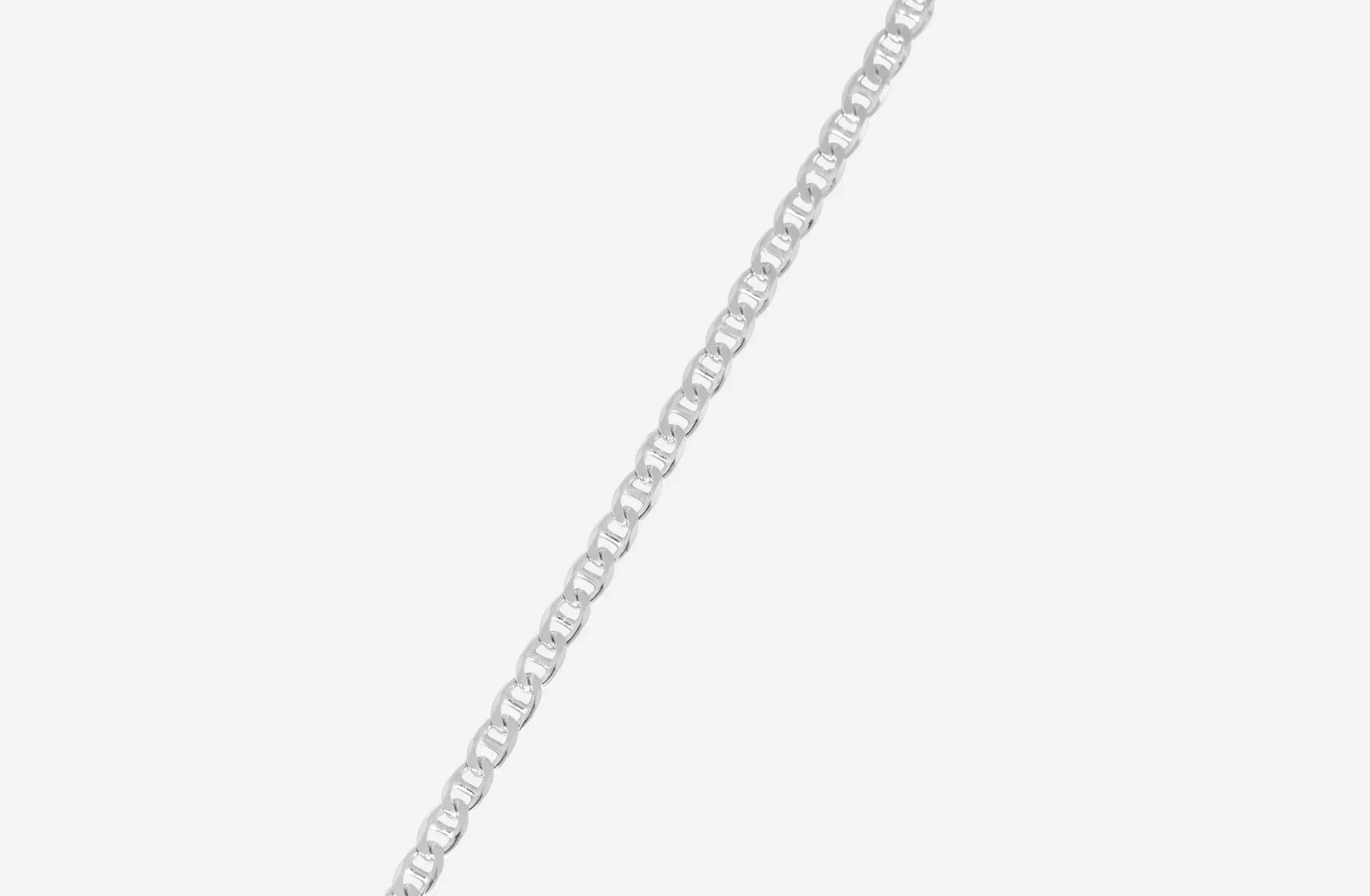 IX Curb Marina Silver Necklace