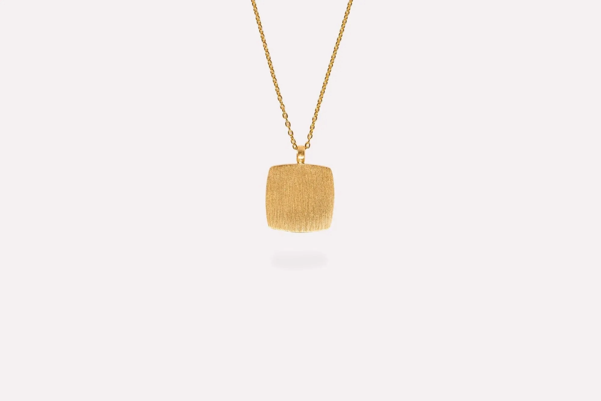 IX Cushion Gold Plated Pendant