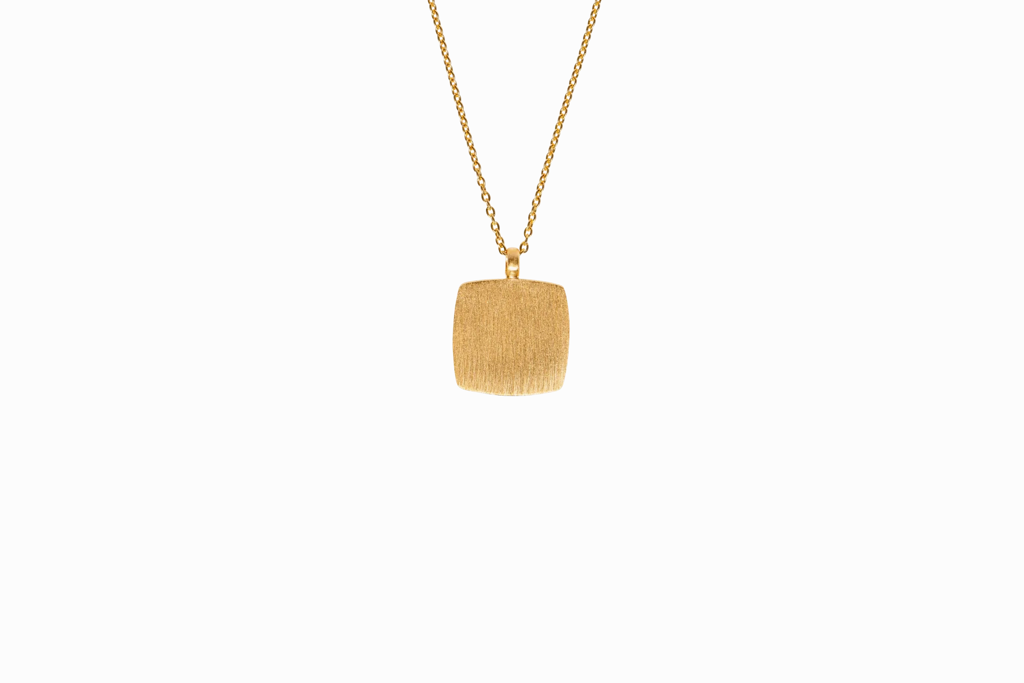 IX Cushion Gold Plated Pendant