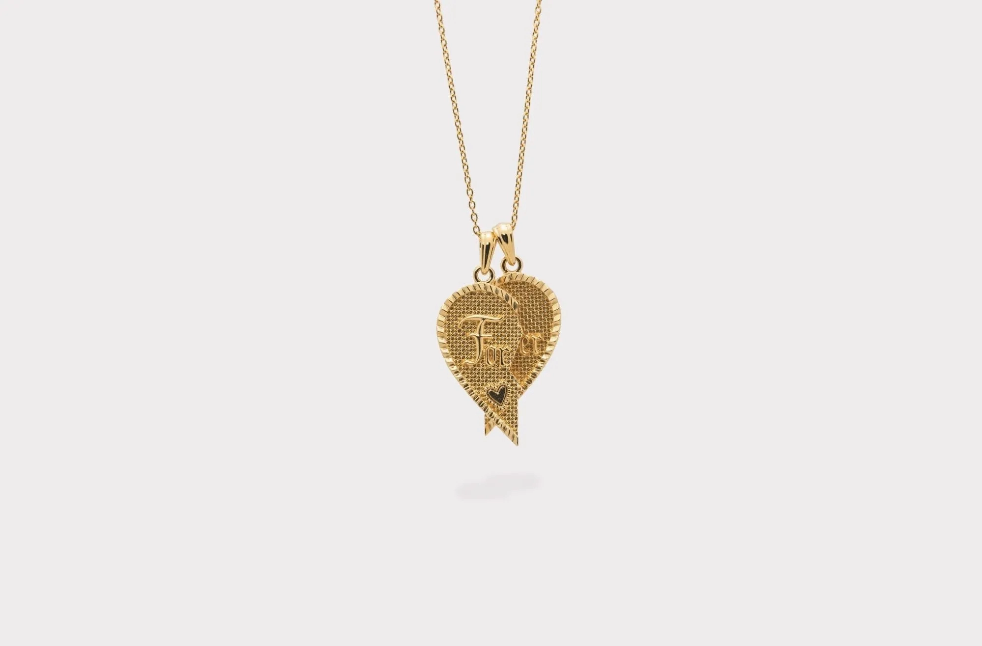 IX Forever Love Gold Plated Pendant