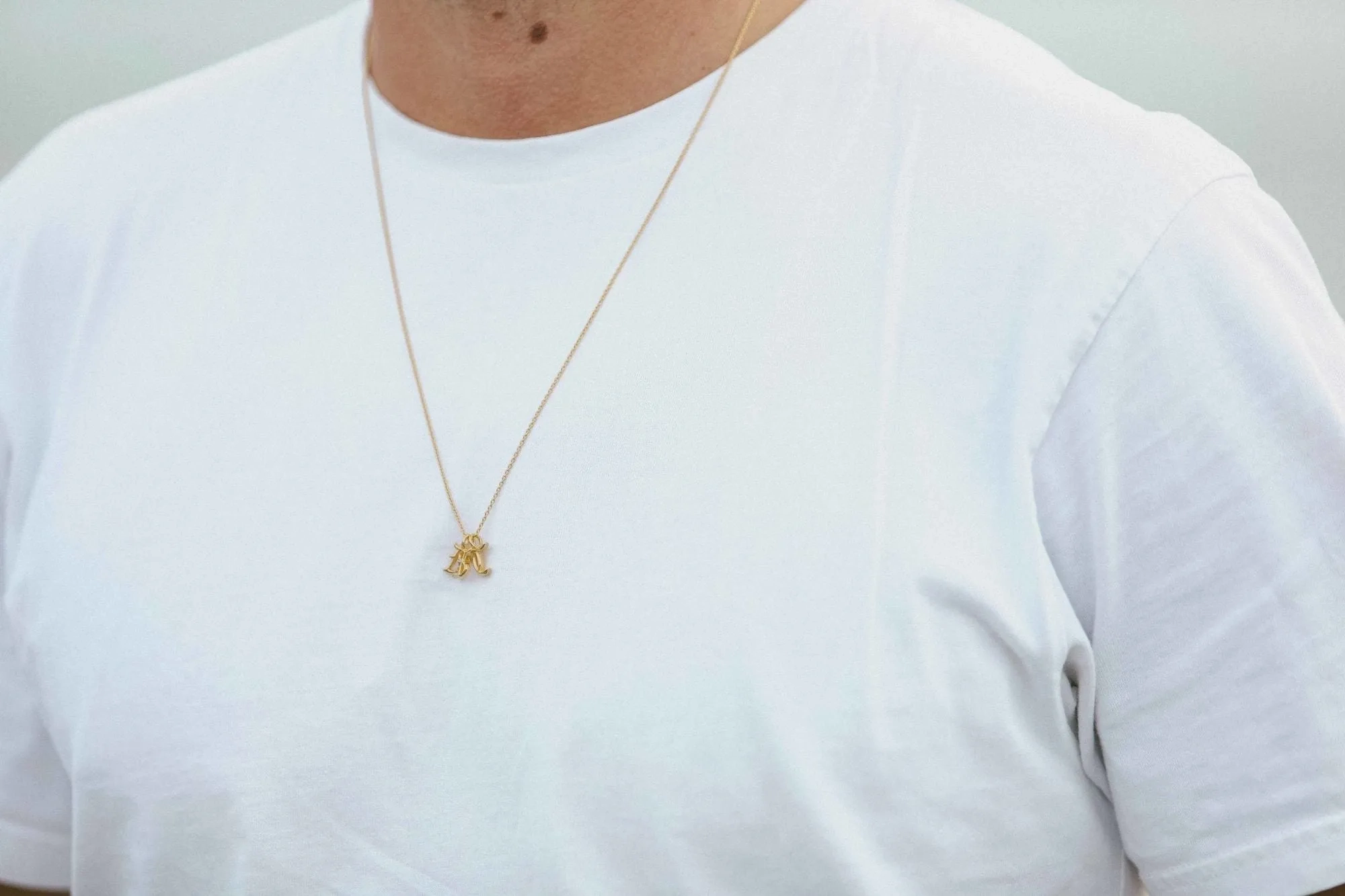 IX T 22K Gold Plated Pendant