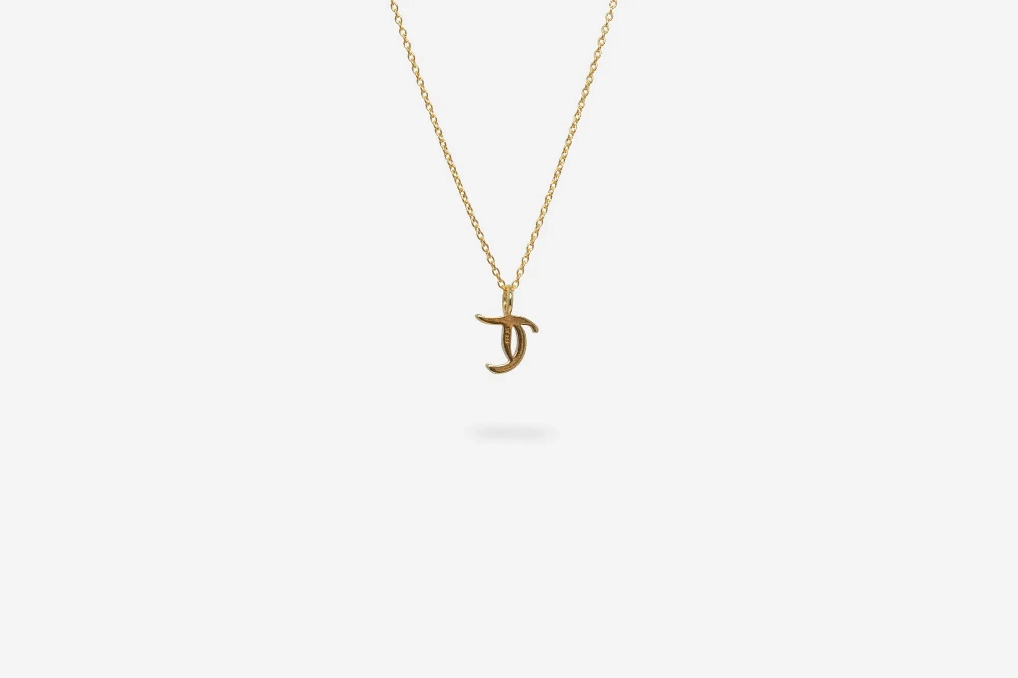 IX T 22K Gold Plated Pendant