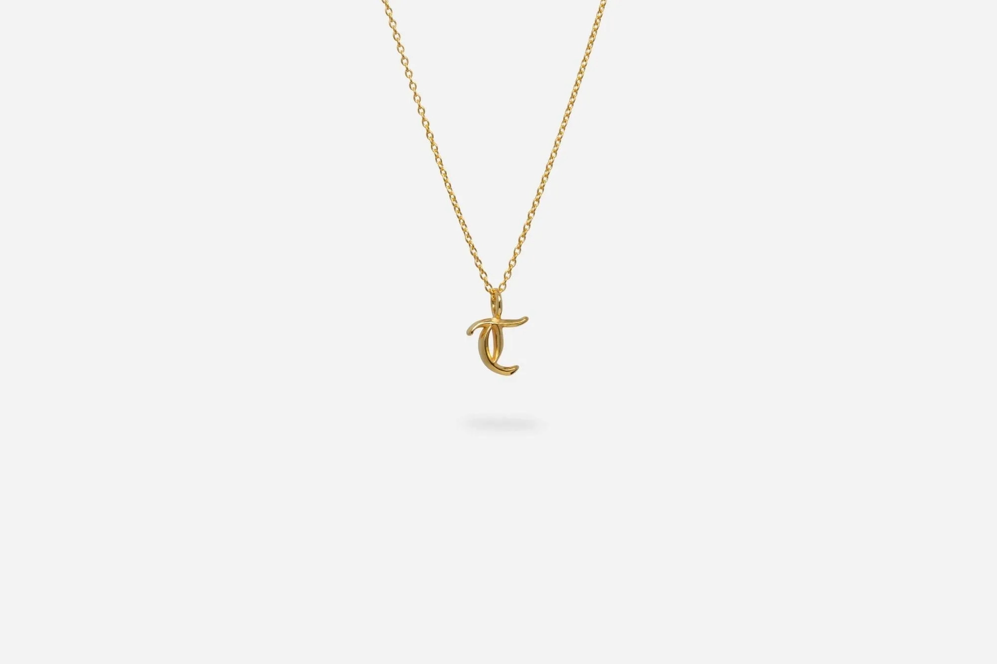 IX T 22K Gold Plated Pendant