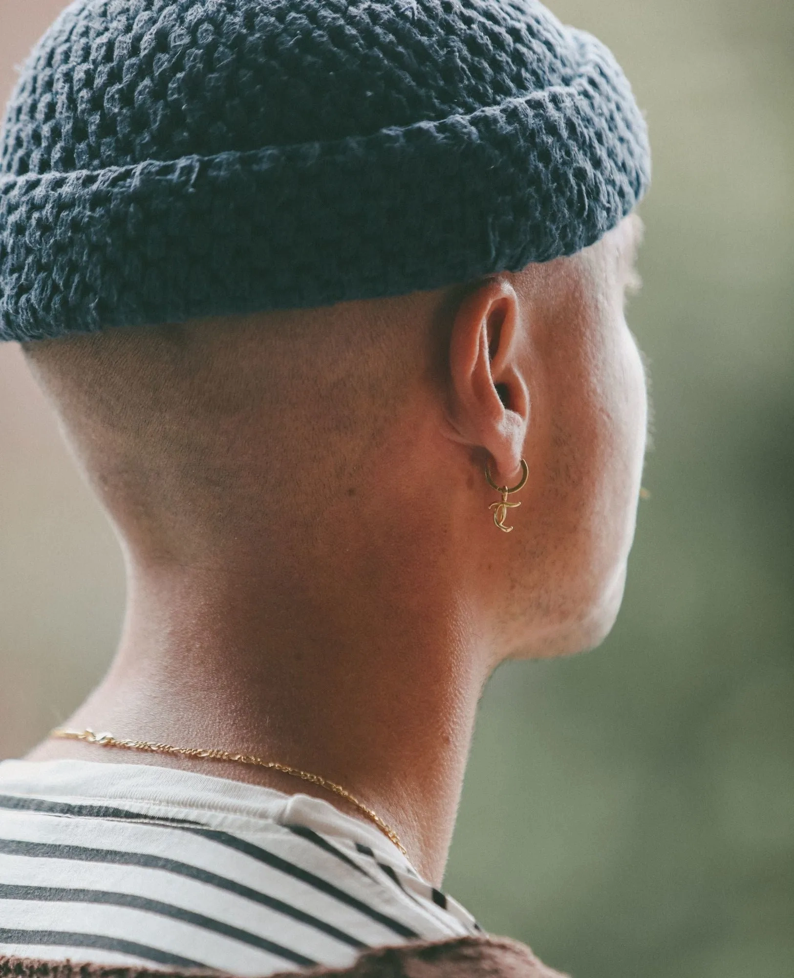 IX T 22K Gold Plated Pendant