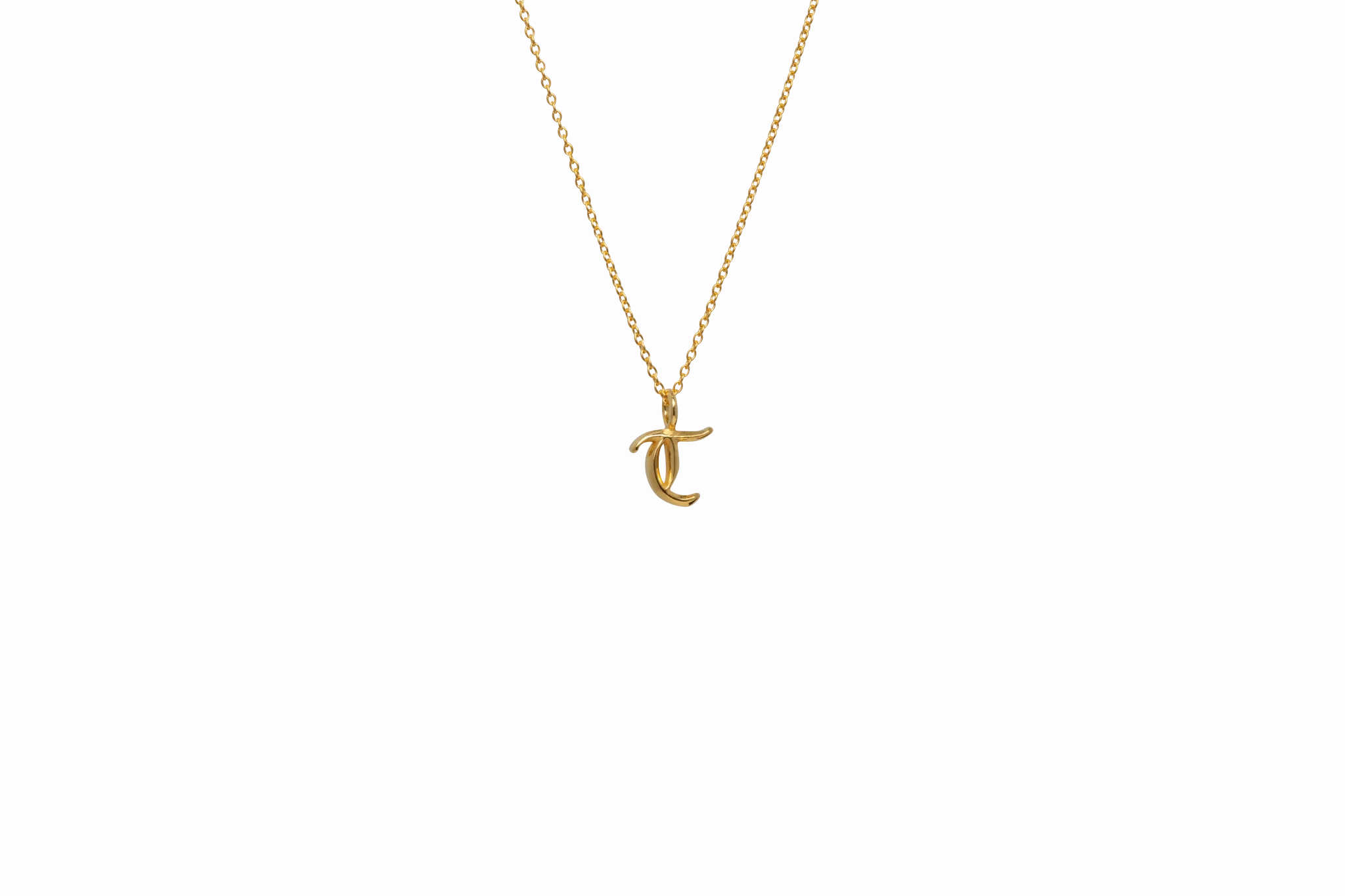 IX T 22K Gold Plated Pendant