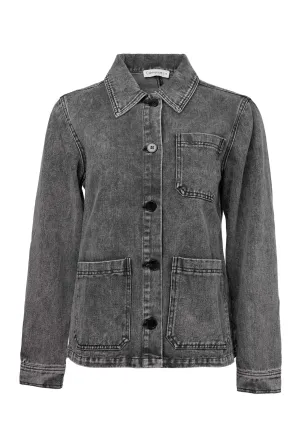 Jacke J2342 Jeans-Grau