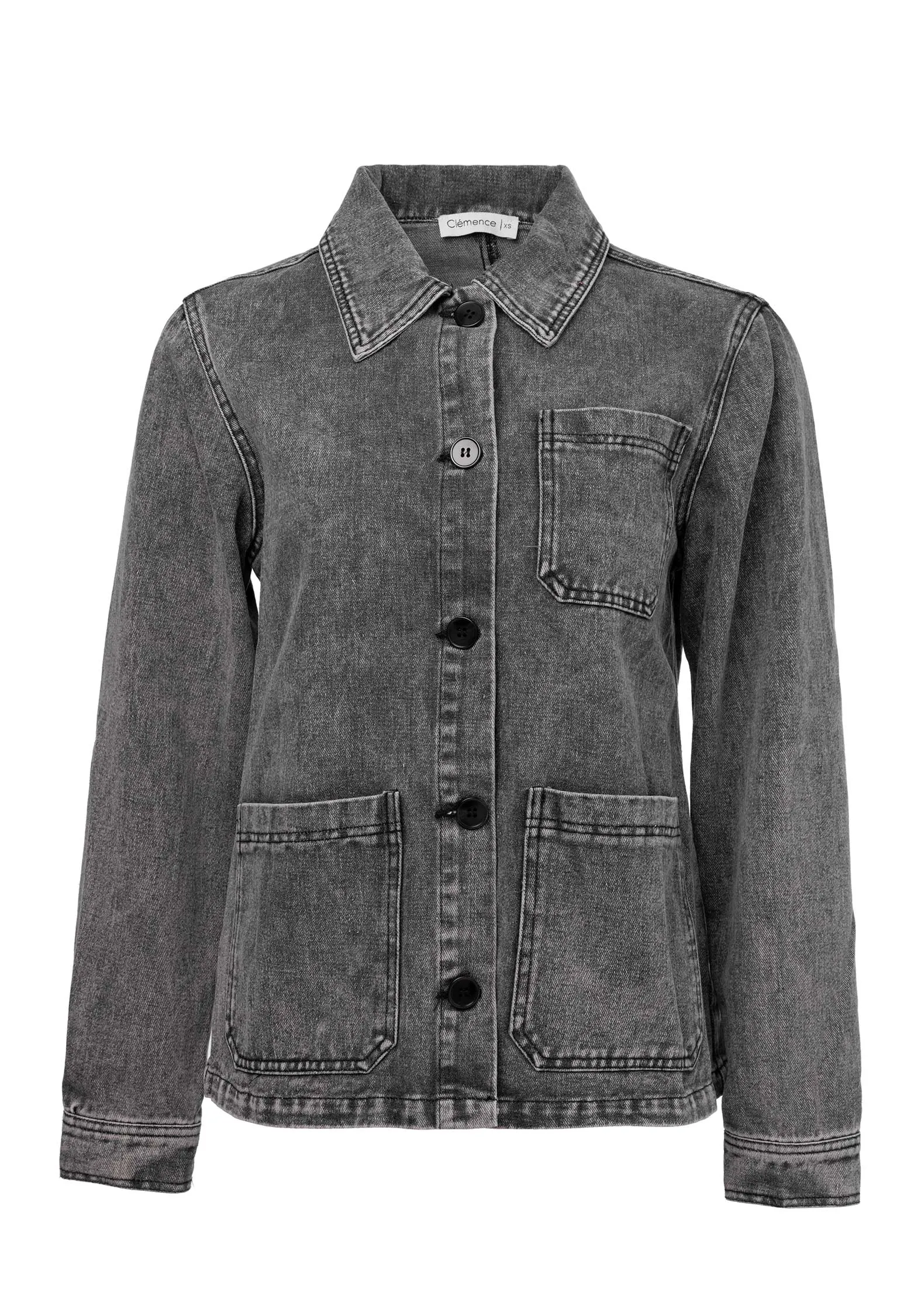 Jacke J2342 Jeans-Grau