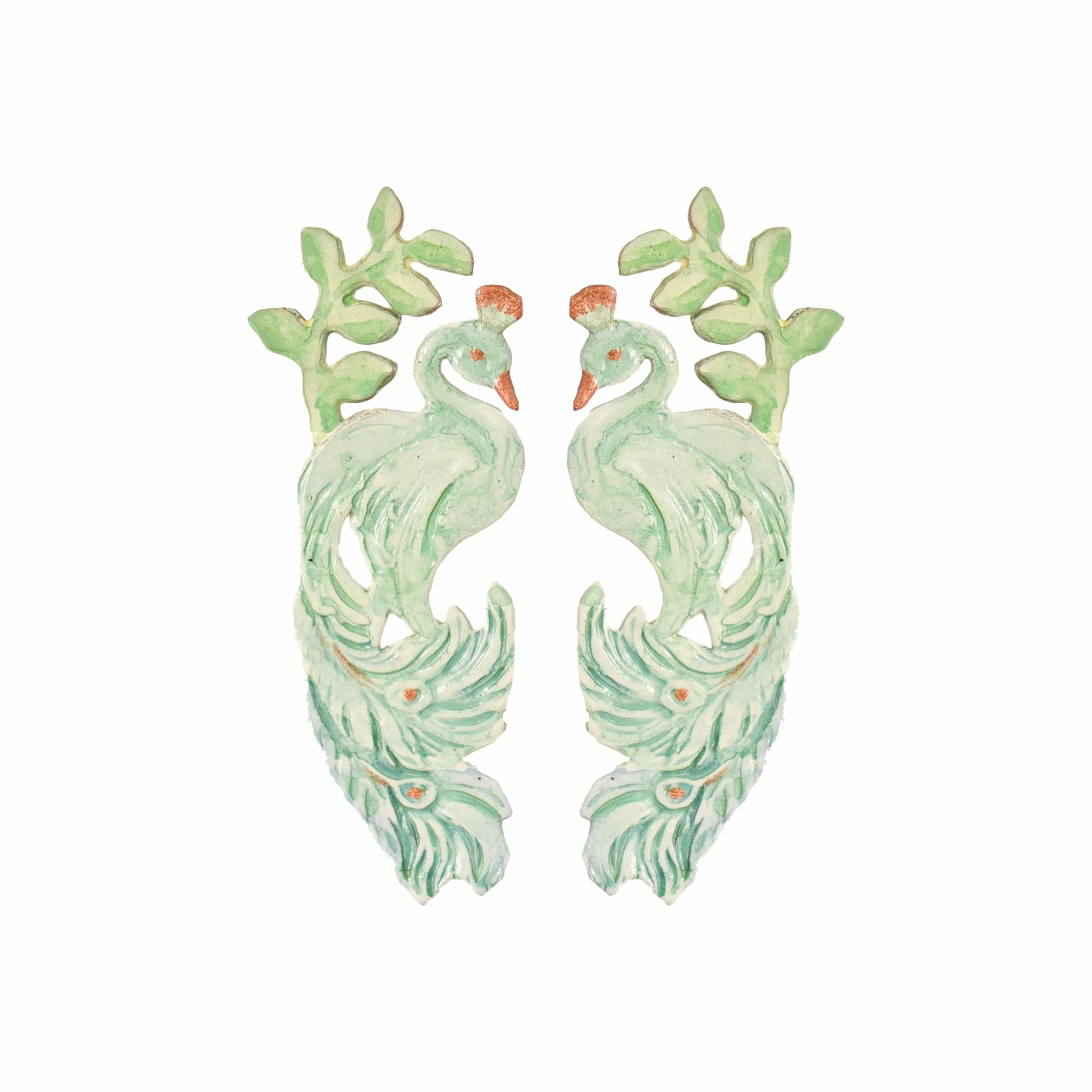 Jade Pavo Earrings
