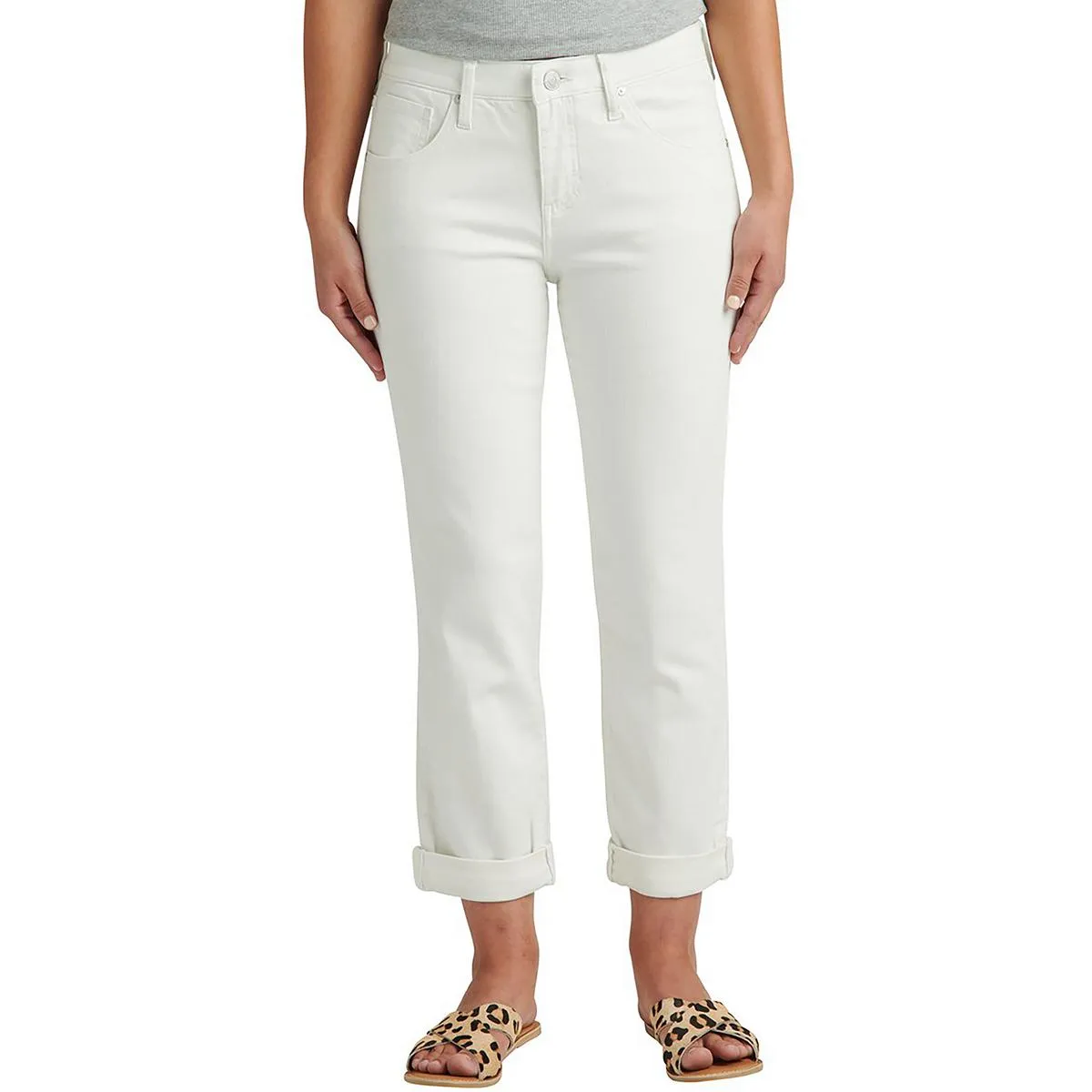 Jag Jeans Damen Petites Carter Girlfriend Mid-Rise Knöcheljeans