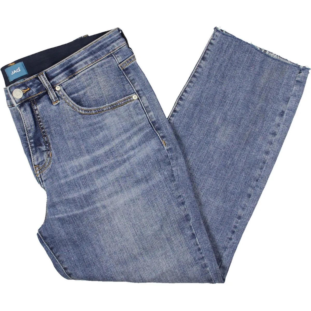 Jag Jeans Damen Denim mit natürlichem Saum und geradem Bein