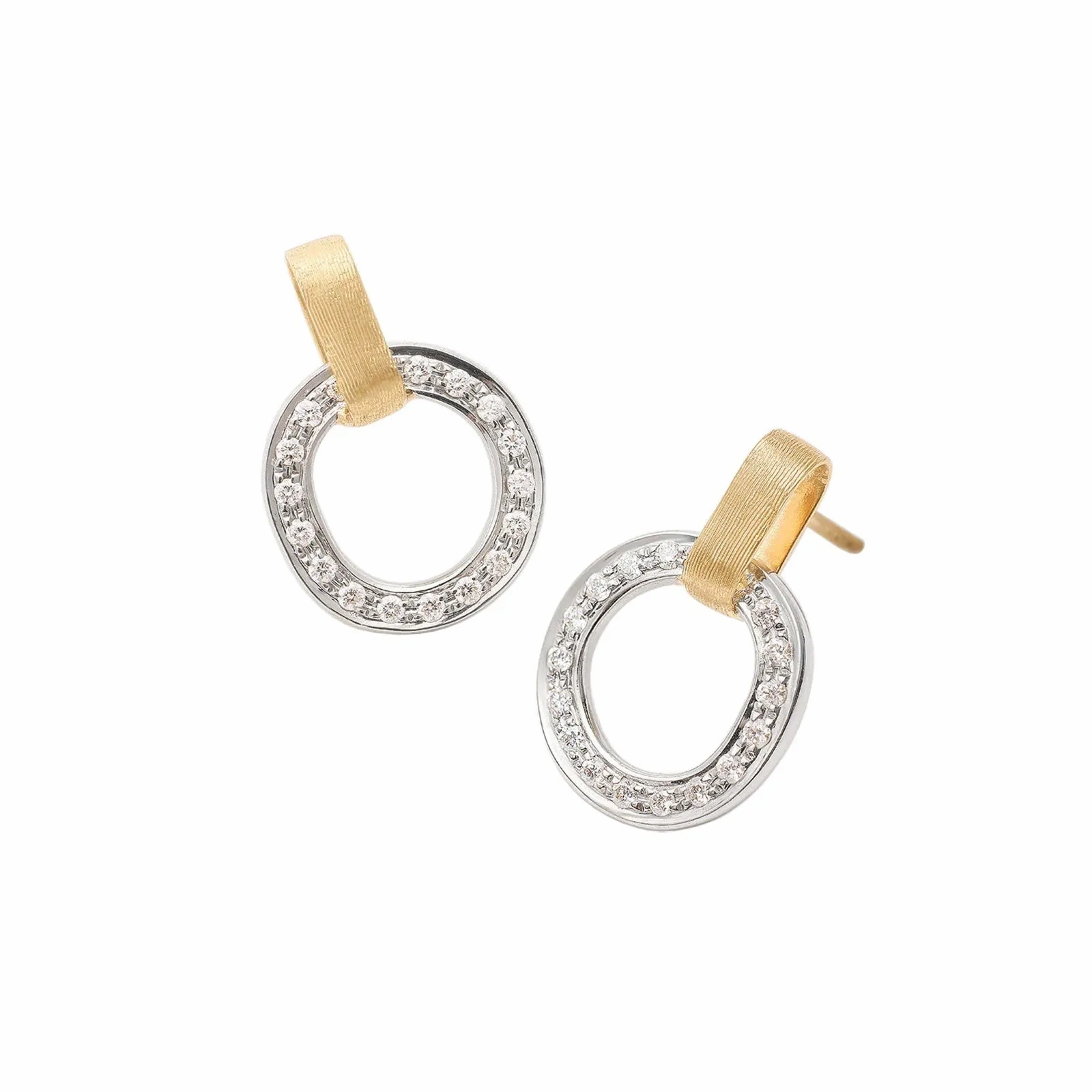 Jaipur Flat-Link Diamond Stud Earrings