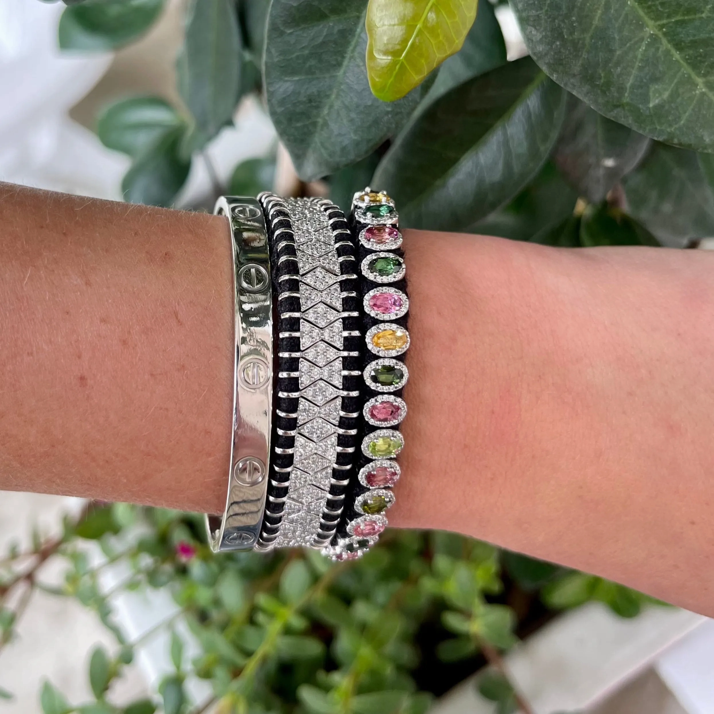 Janeiro Diamond &amp; Black Bracelet