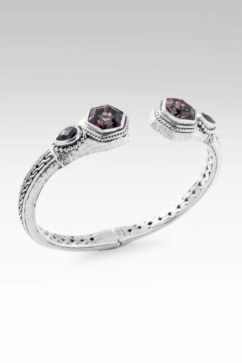 JANYL'S PICK Heavenly Devotion Tip-to-Tip Bracelet? in Ultra Berry? Mystic Quartz &amp; Black Spinel