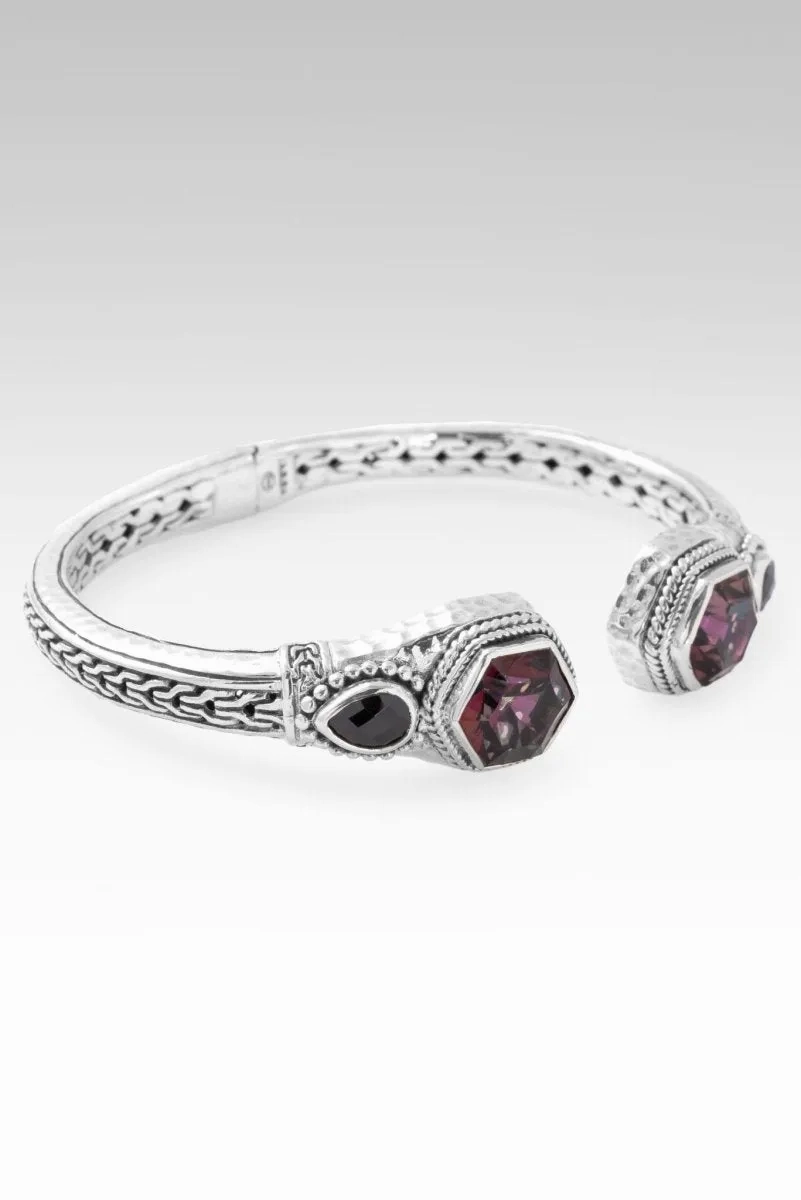 JANYL'S PICK Heavenly Devotion Tip-to-Tip Bracelet? in Ultra Berry? Mystic Quartz &amp; Black Spinel