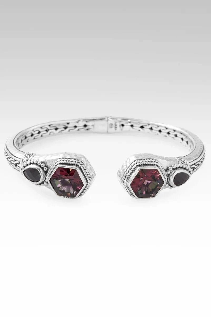 JANYL'S PICK Heavenly Devotion Tip-to-Tip Bracelet? in Ultra Berry? Mystic Quartz &amp; Black Spinel