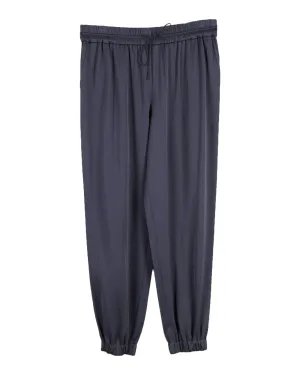 Jason Wu Bundhose in Marineblau aus Seide