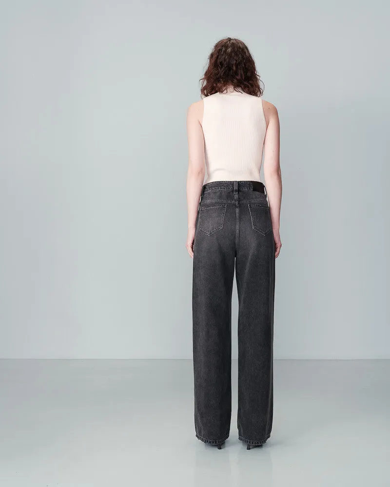 Jeans 2001 Schwarz-Gewaschen