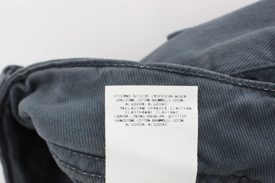 John Galliano Damenjeans aus Baumwollmischgewebe mit schmaler Passform und Bootcut-Schnitt