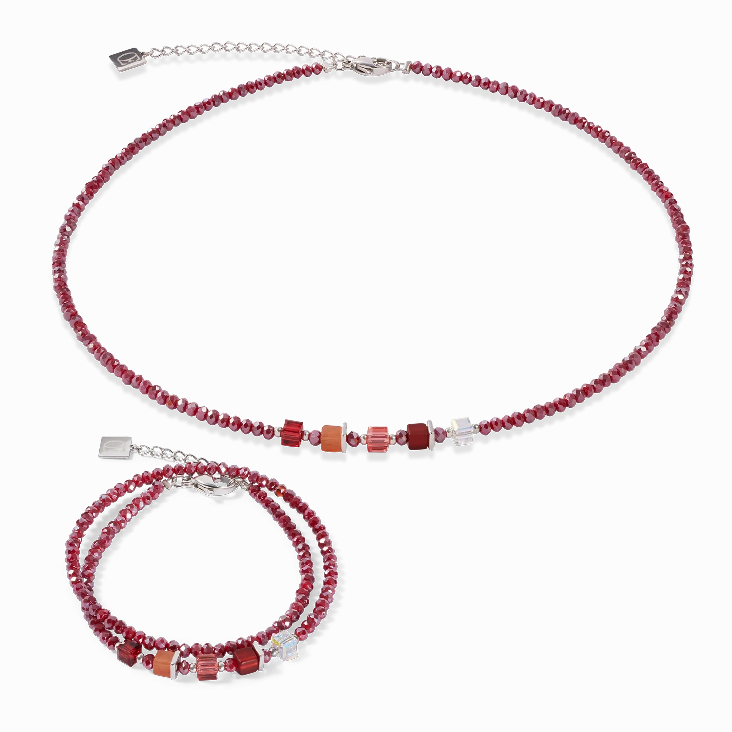 Joyful Colours Update Bracelet silver-red
