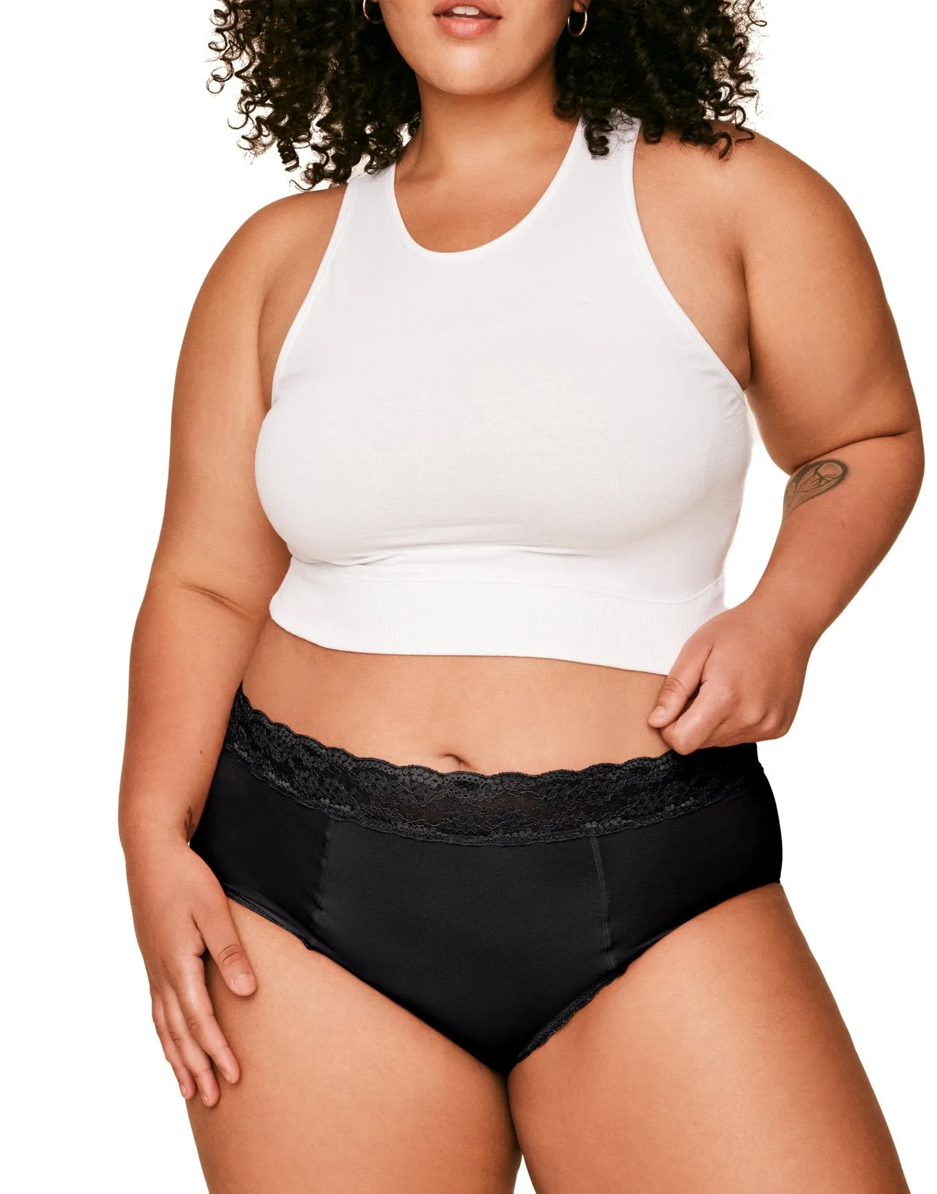 Joyja Amelia Damen Plus-Size High Waisted Period-Proof Slip