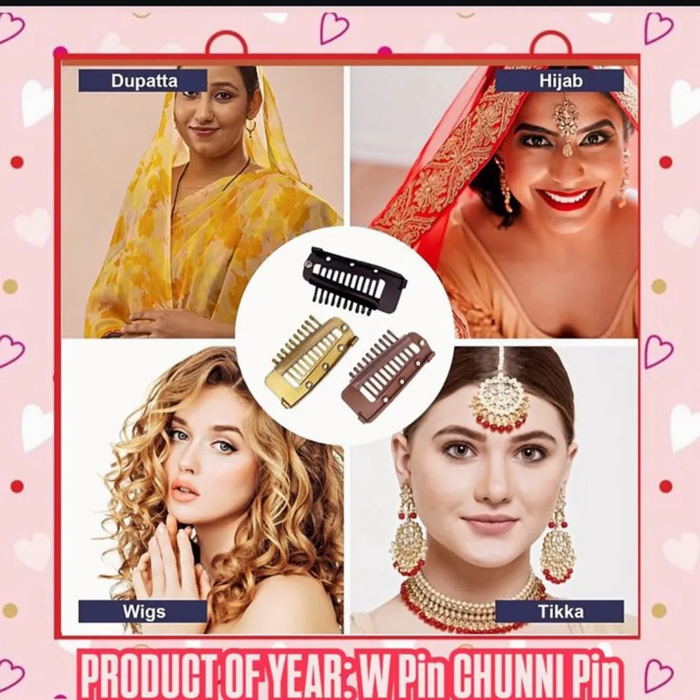 JP Hair Pins Chunni Pallu Wing PIN 3in1 Product  Hair Accessories for Girls &amp; Women