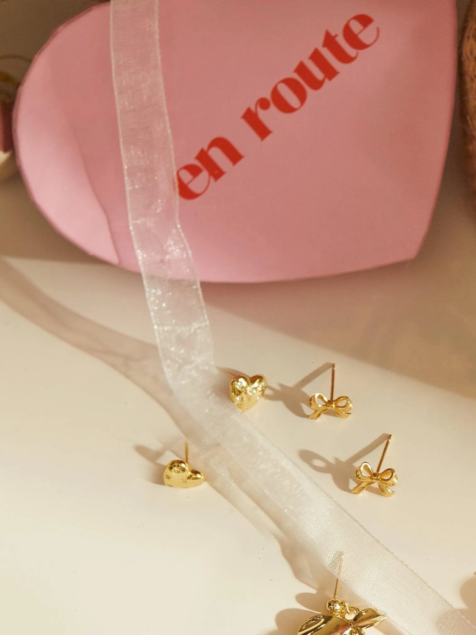 Juliette Heart Stud Earrings