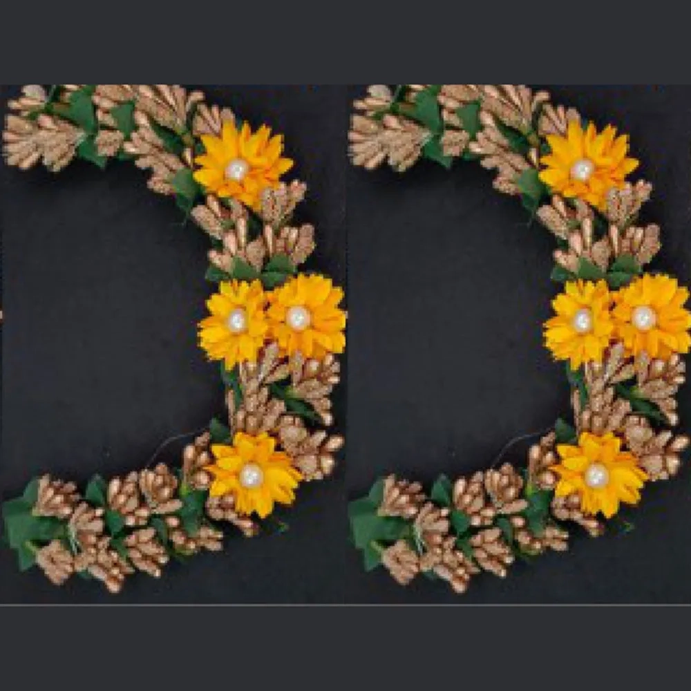 Kavya's Kreation Designer Floral Hair Brooch Combo