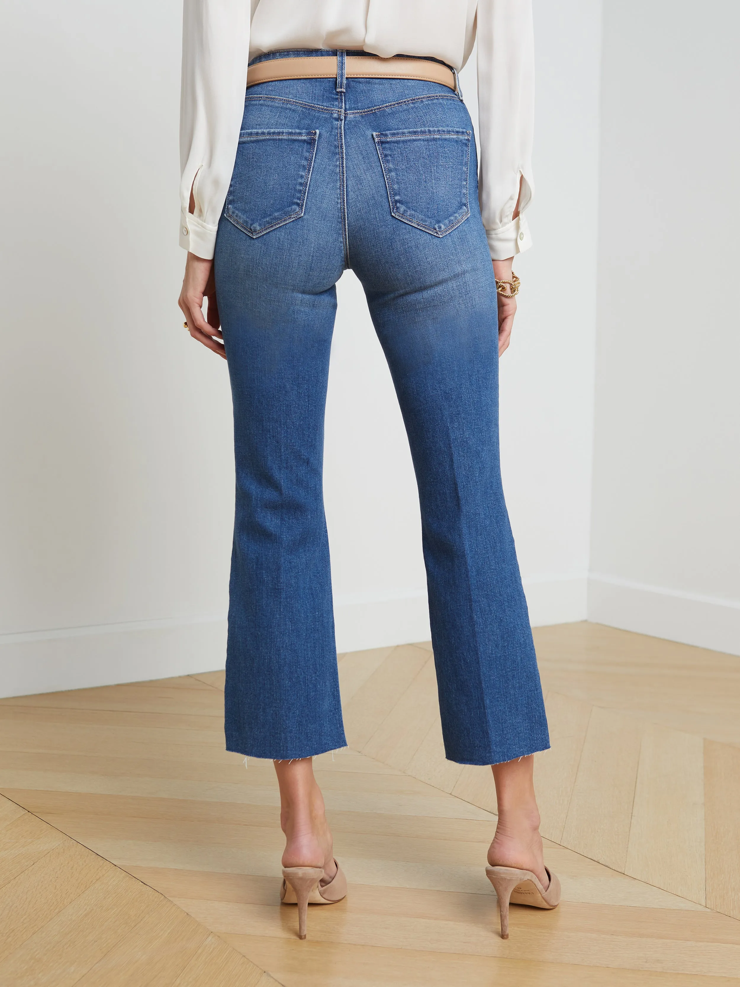 Kendra Cropped Flare Jeans