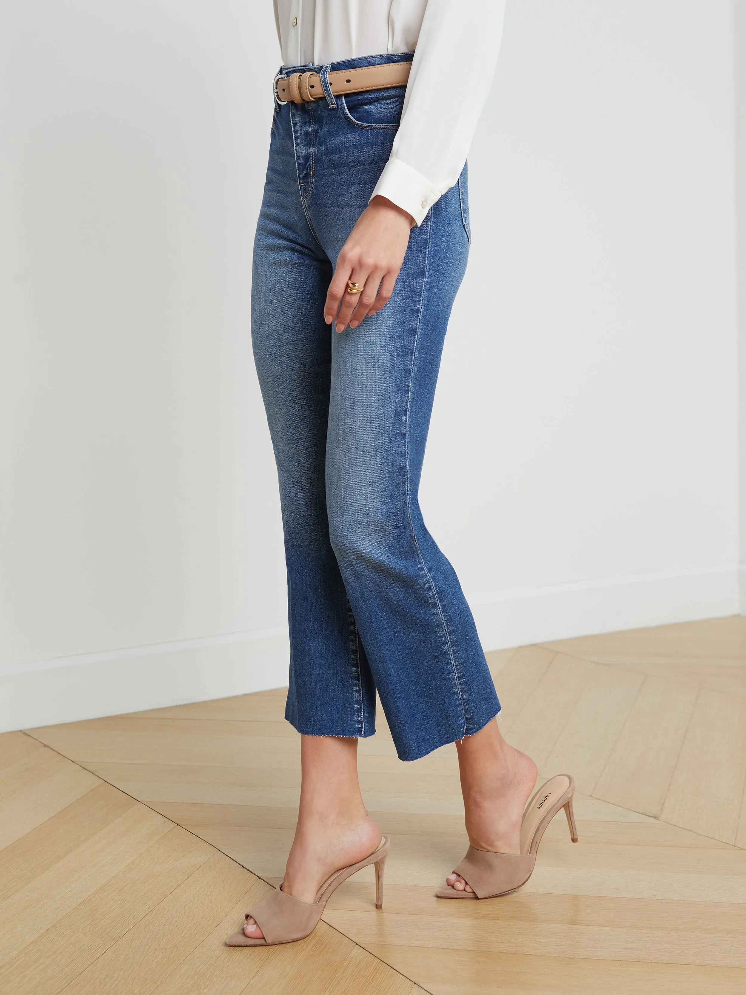 Kendra Cropped Flare Jeans