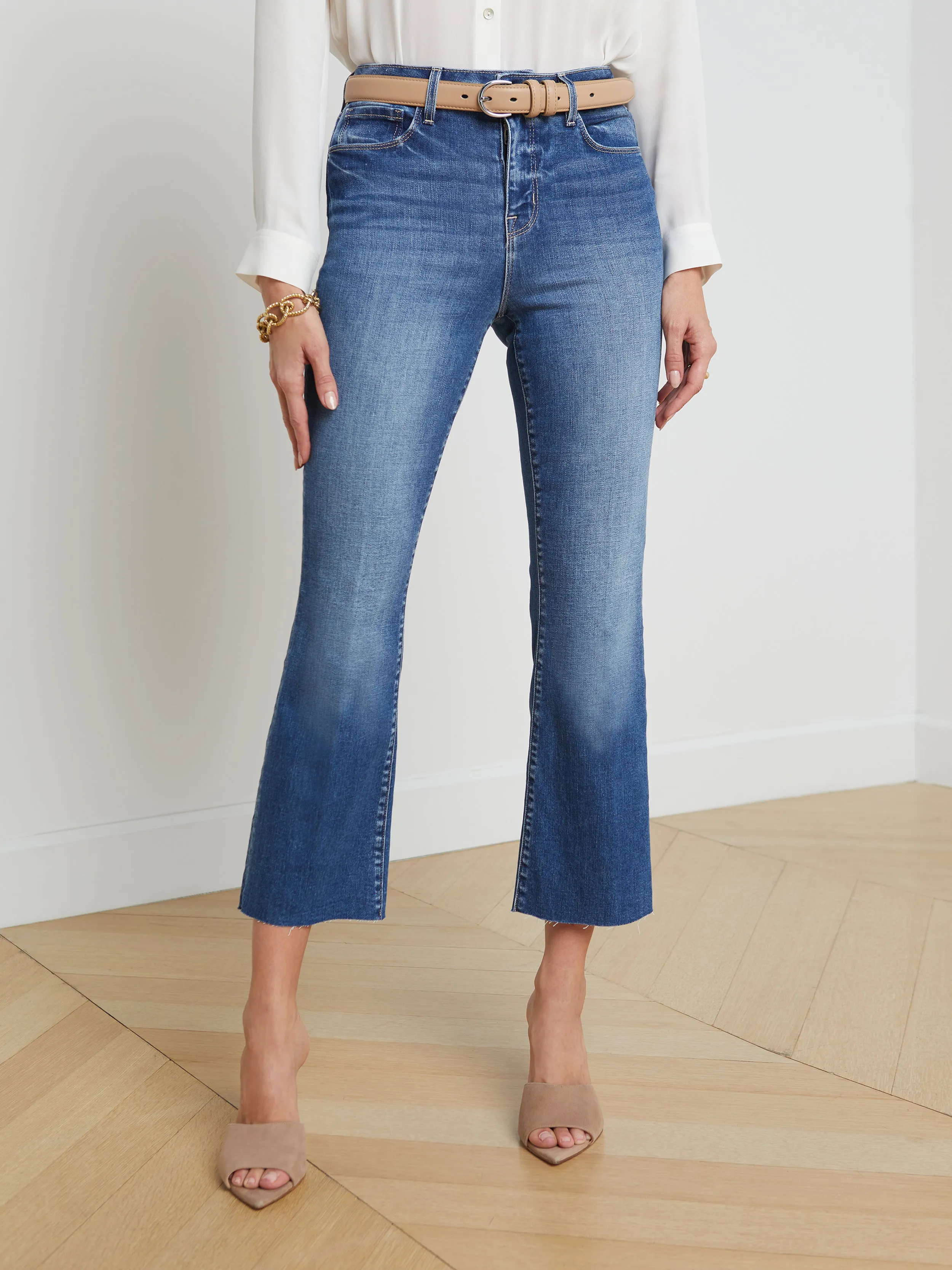 Kendra Cropped Flare Jeans
