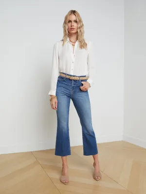 Kendra Cropped Flare Jeans